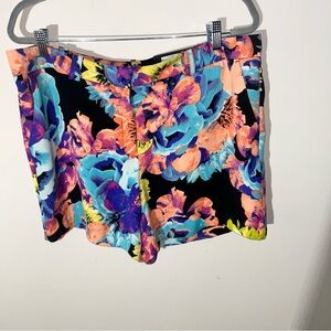 Worthington women’s Sz 16 Vibrant Floral High Waist Women's Shorts